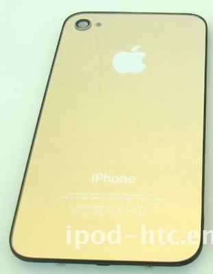 καλής ποιότητας Iphone 4 κινητών τηλεφώνων cOem αντικατάστασης πίσω γυαλί κάλυψης μπαταριών μερών χρυσό πωλήσεις