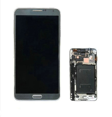 καλής ποιότητας Γυαλί + μέταλλο + πλαστική αρχική τηλεφωνική LCD επίδειξη κυττάρων αντικατάστασης για τη σημείωση 3 της Samsung πωλήσεις