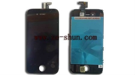 καλής ποιότητας Μαύρη αντικατάσταση LCD για Iphone 4S LCD + Touchpad πλήρες πωλήσεις