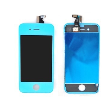 καλής ποιότητας μπλε μέρη επισκευής iphone συνελεύσεων αφής μπροστινής κάλυψης LCD χρώματος εξαρτήσεων vonversion χρώματος 4s πωλήσεις