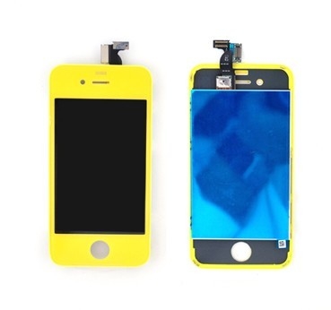 καλής ποιότητας Iphone 4 κίτρινη συνέλευση αφής αντικατάστασης LCD εξαρτήσεων μετατροπής μερών cOem υψηλή - ποιότητα πωλήσεις