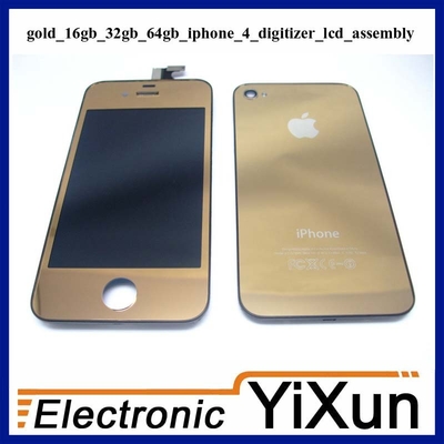 καλής ποιότητας LCD με ψηφιοποίησης Συνέλευση αντικατάστασης κιτ χρυσού IPhone 4 OEM τμήματα πωλήσεις