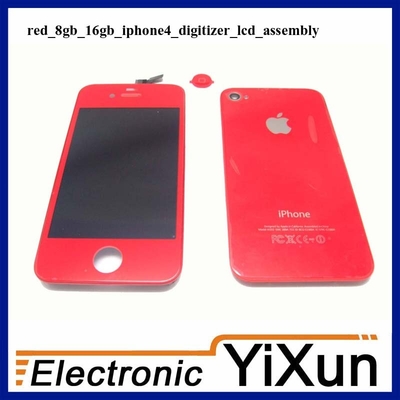 καλής ποιότητας Digitizer εξαρτήσεις κόκκινο LCD IPhone αντικατάστασης συνελεύσεων 4 μέρη cOem πωλήσεις