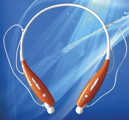 καλής ποιότητας Πορτοκαλί ακουστικό Bluetooth μουσικής ασύρματο για το κινητό τηλέφωνο Handfree πωλήσεις