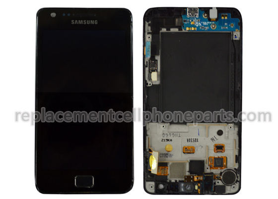 καλής ποιότητας Μαύρος γαλαξίας s2 i9100 LCD της Samsung με Digitizer οθόνης αφής τα μέρη αντικατάστασης πωλήσεις
