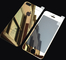 Μετριασμένη χρυσός ταινία καθρεφτών προστάτη οθόνης γυαλιού για την μπροστινή πλάτη Iphone 5s εταιρείες