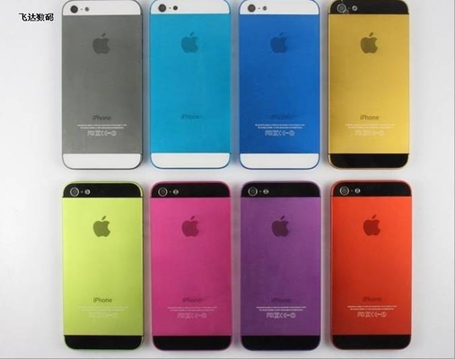 καλής ποιότητας Η ζωηρόχρωμη κάλυψη μπαταριών cOem για το iPhone 5 ανταλλακτικά, ρόδινα/κίτρινα/αυξήθηκε/πορφύρα πωλήσεις