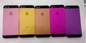 Η ζωηρόχρωμη κάλυψη μπαταριών cOem για το iPhone 5 ανταλλακτικά, ρόδινα/κίτρινα/αυξήθηκε/πορφύρα εταιρείες
